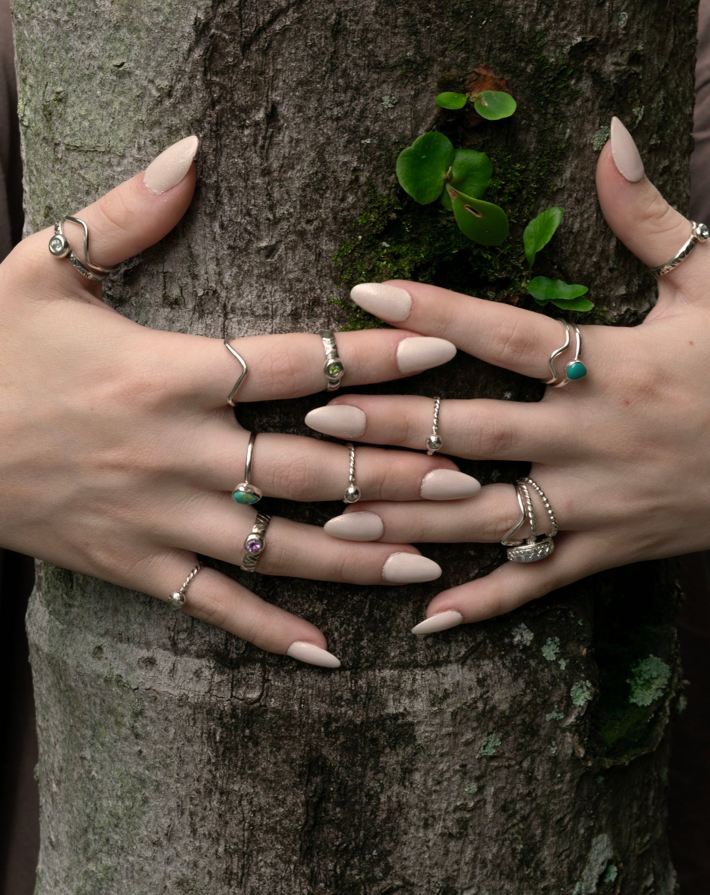 Blue lace agate 3 piece set size J