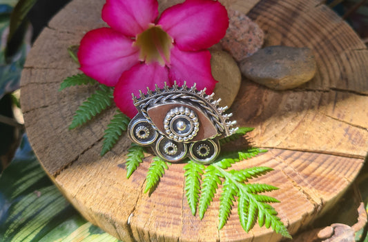 Evil eye statement ring